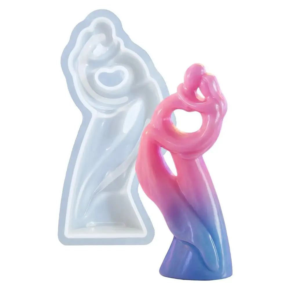 DIY Abstract Couple Silicone Molds Handmade Ornaments Plaster Cement Epoxy Resin Mold Nonstick Reusable Soap Mould