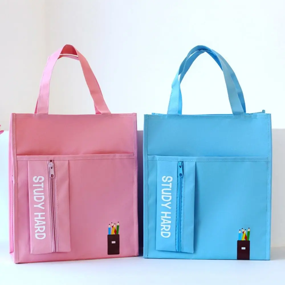 Shopping Bag Student Tutorial Bags Portable Travel Bag Children Art Bag Large Capacity Document Bag School Information Bag
