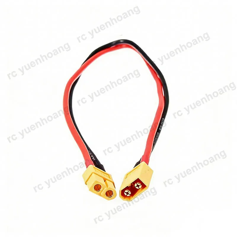 1PCS XT60 Connector Extension Cable 20cm 12/14AWG 30A 40A Silicone Wire Male to Female T-Plug Adapter Line for RC Model Charger