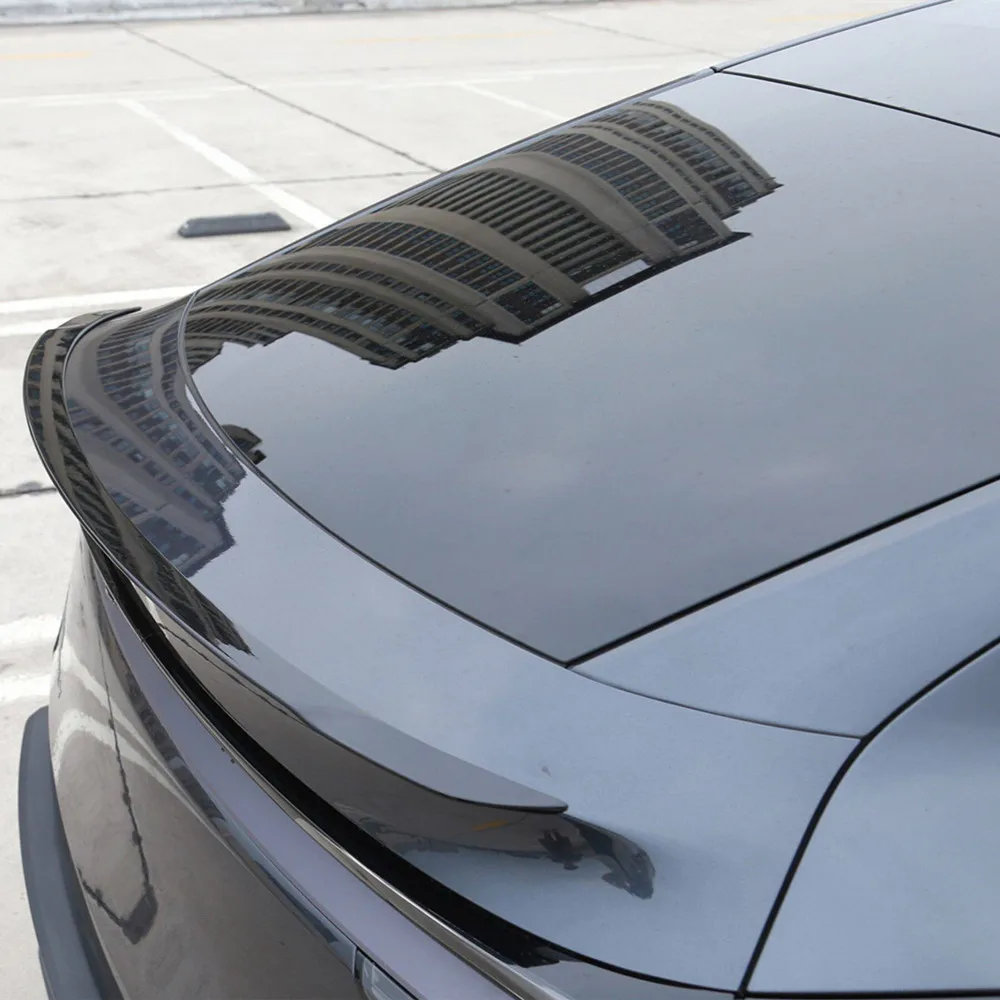 Performance Version Spoiler For 2025-2026 Tesla Model Y Rear Trunk Lid ABS Carbon Spoiler Wings Car Exterior Accessories Part