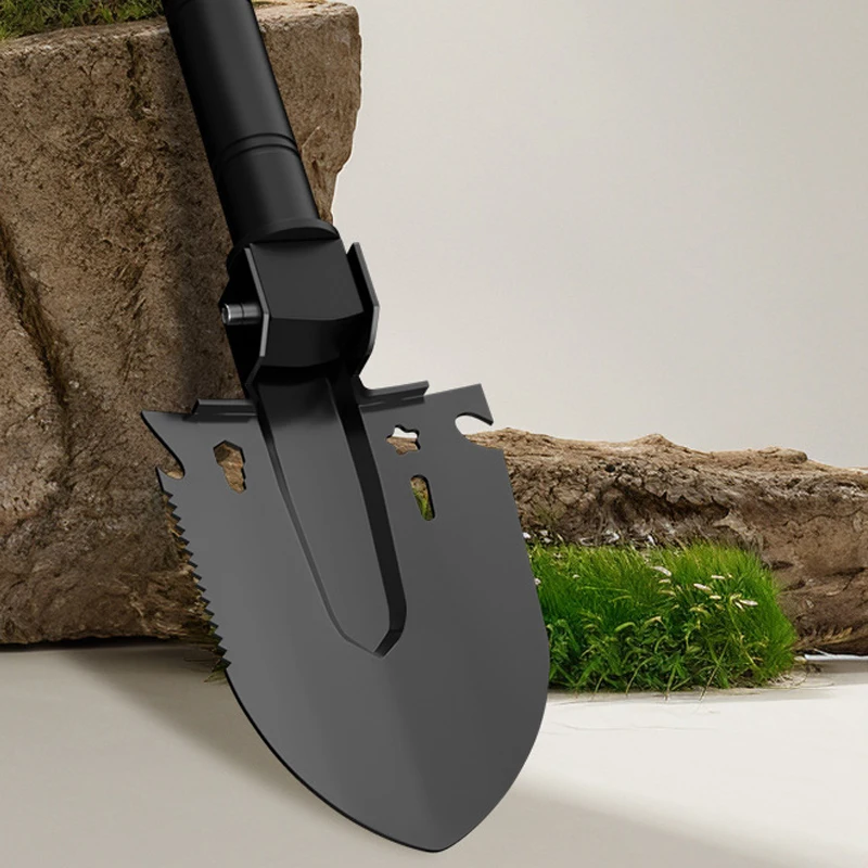 

Портативная многофункциональная лопата для кемпинга, садоводства, рыхления почвы, с пилой, гаечным ключом, открывалкой для бутылок, ручные инструменты