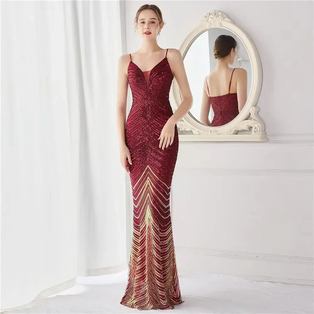 

2024 strap red sequined Mother Of The Bride Dresses Elegant Dark Green Lace Drape Mermaid Formal Plus Size Prom Evening Gowns