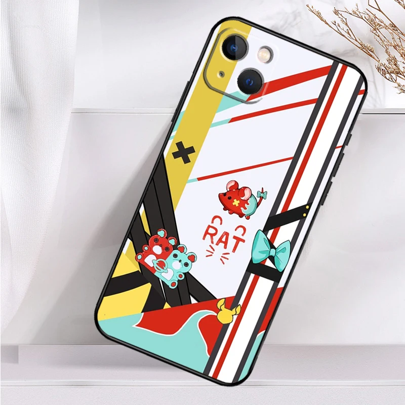 Funda de teléfono de Anime Hololive, carcasa trasera para iPhone 16, 15, 14, 13, 12, 11 Pro Max, Mini, X, XR, XS Max, 7, 8 Plus