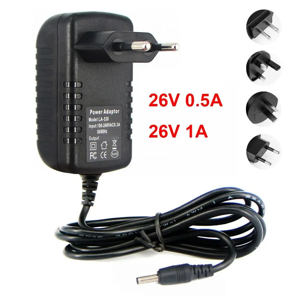 Consola de juegos para aspiradora Convertidor 100~240V Adaptador de fuente de alimentación 26V 0.5A 1A AC a DC
