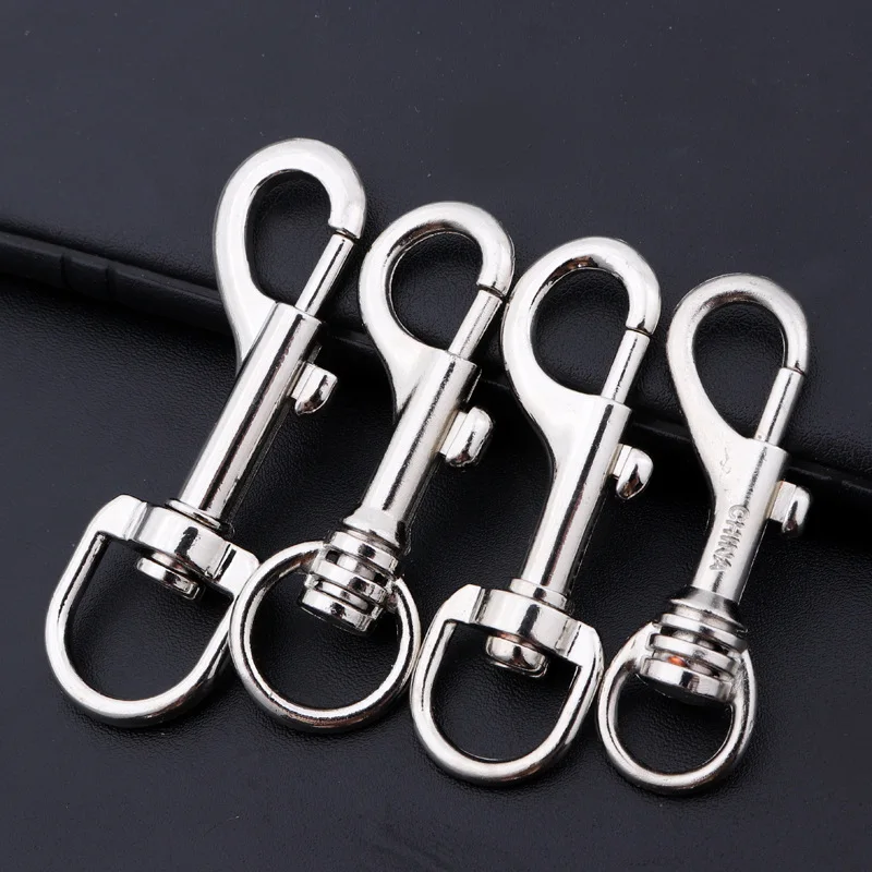 10pc Swivel Eye Bolt Snap Hooks Double Ended Bolt Snap Hook Metal Swivel Clips for Keychain, Linking Dog Leash Collar