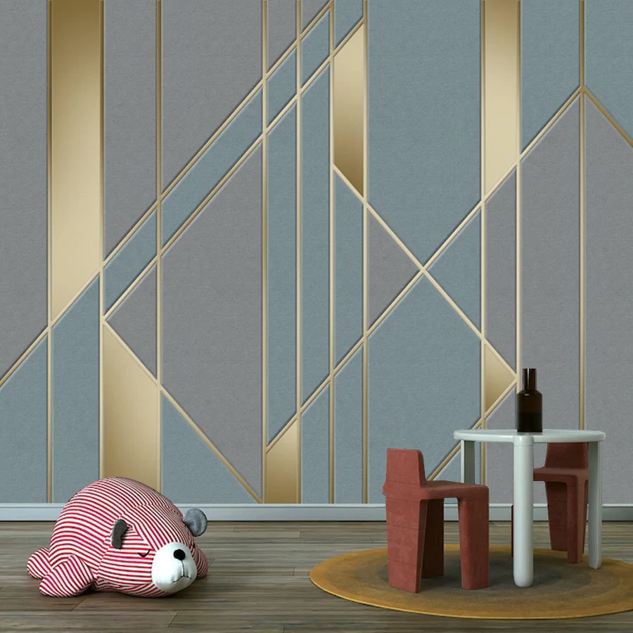 Custom Peel and Stick Wallpaper for Living Room Wall Papers Home Decor Renovation Circle with Column Geometry Background Murals