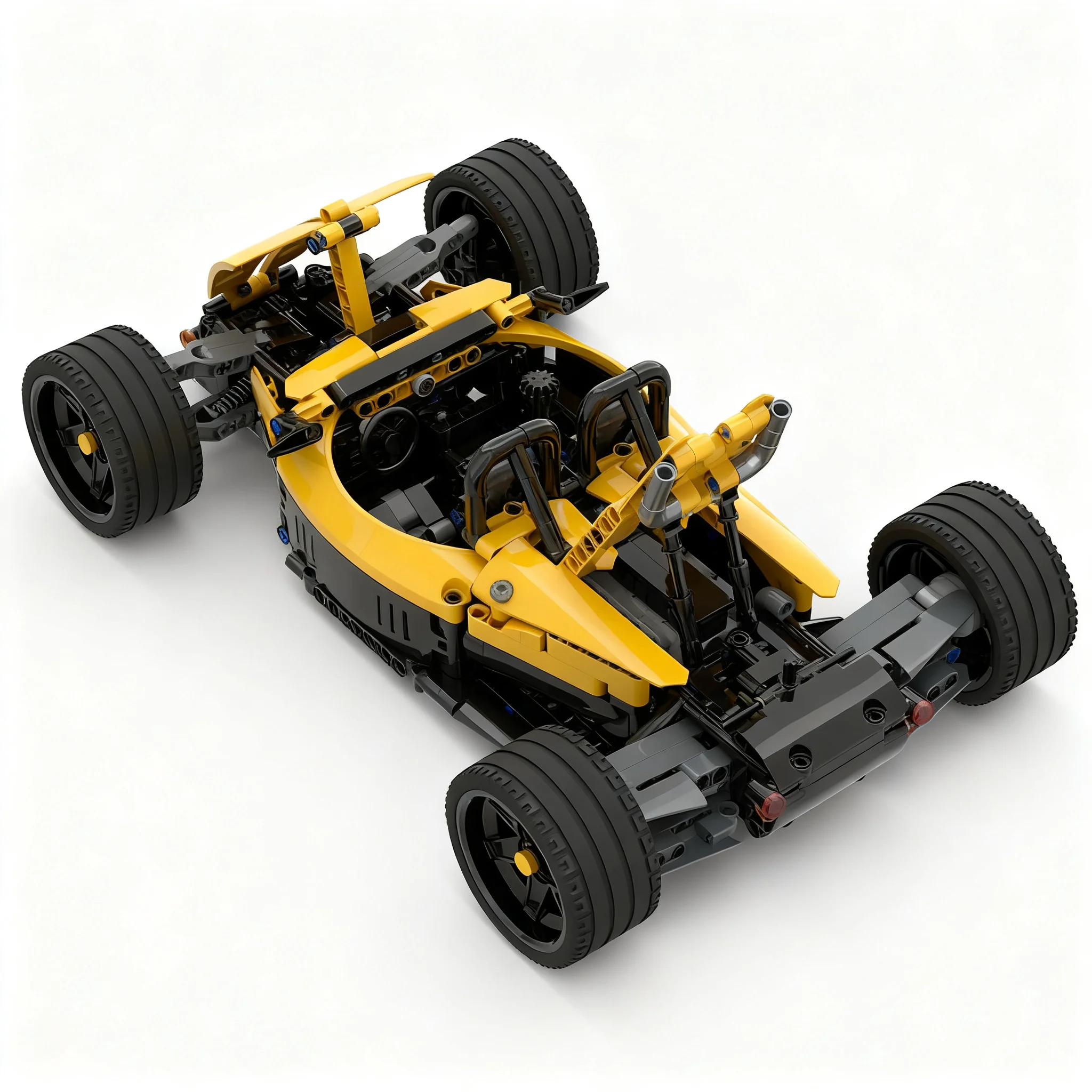 1008pcs MOC Cars Compact Road Fun Model Toy Building Blocks Christmas Gift Construction Craft Assemble 3D Display Art Education