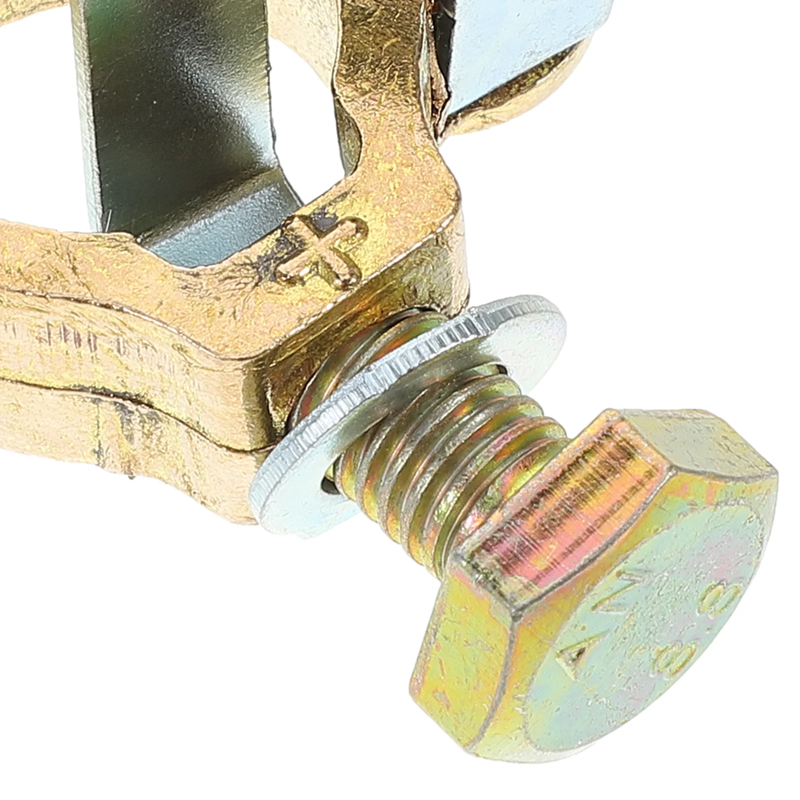 ヘビーデューティー端子クランプ ユニバーサル厚め真鍮ケーブルエンドコネクタ トップポスト端子クランプセット トラック用