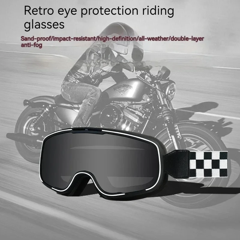 

Super Cool Fashion Big Glasses Sun Visor Motorcycle Off-road Motorcycle Essential Helmet Goggles All-round Windproof Sand Goggle