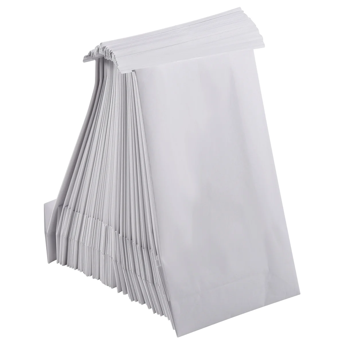 XFDE 50 Pcs Vomit Bags White Throw Up Sick Bags for Motion Morning Sickness and Hangovers Travel Disposable Paper Puke Bag