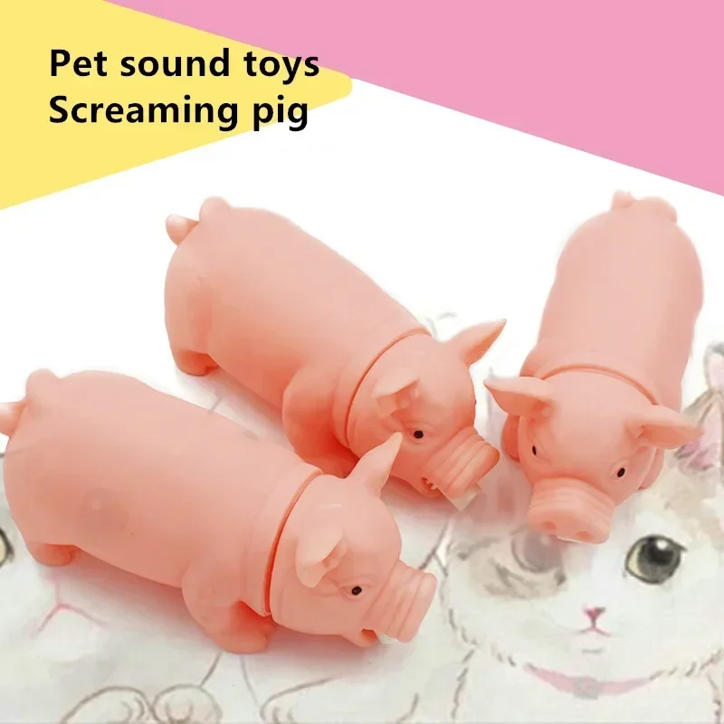 Screaming Rubber Pig Pet Teasing Squeak Squeaker Chew Toy Puppy Toy Large Dogs Pet Sound Voice Dog Toys