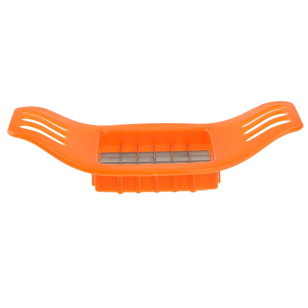 

Home Kitchen Tool Potato Cutter Orange Non-Rust Slicer for French Fries Fast Prep Cookware Accessory Vegetable Cutting Device