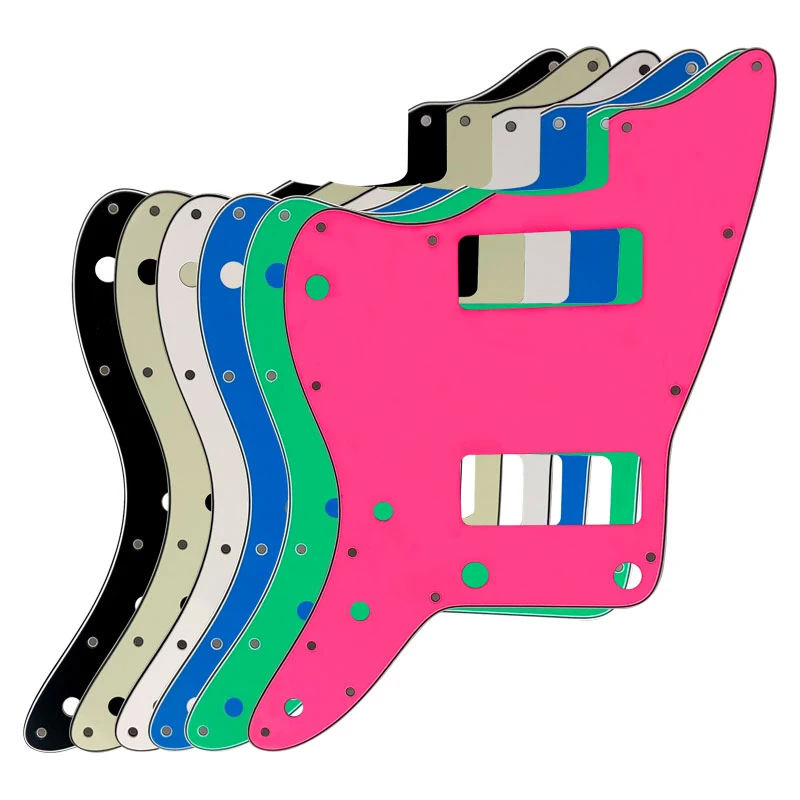 Guitar Parts For Left Handed Japan No Upper Controls Jazzmaster Style Guitar Pickguard With P90Pickups Scratch Plate Replacement