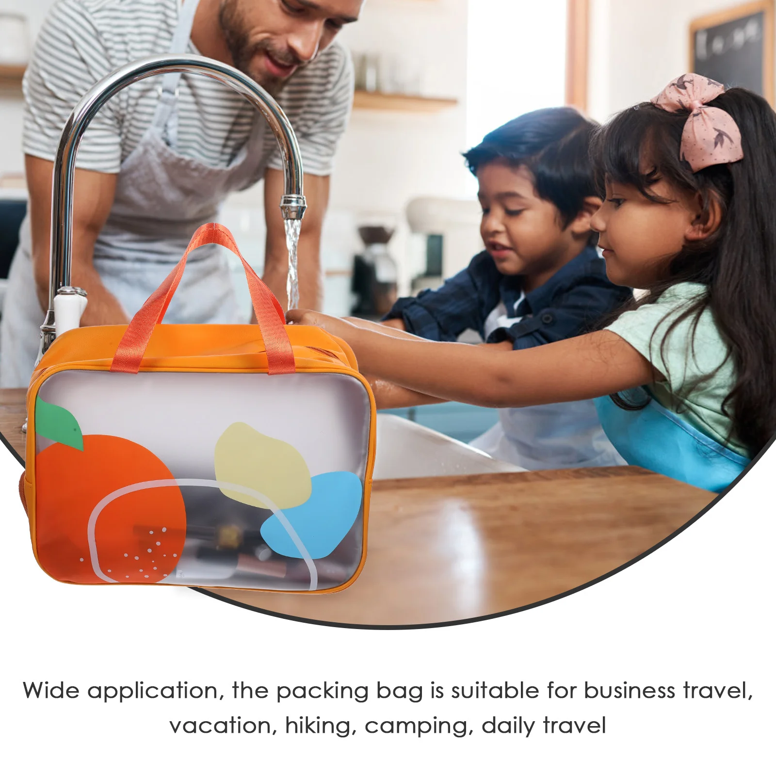 

Waterproof Makeup Bag Portable Travel Organizer with Dry Wet Separation Large Capacity Bag for Women Teen