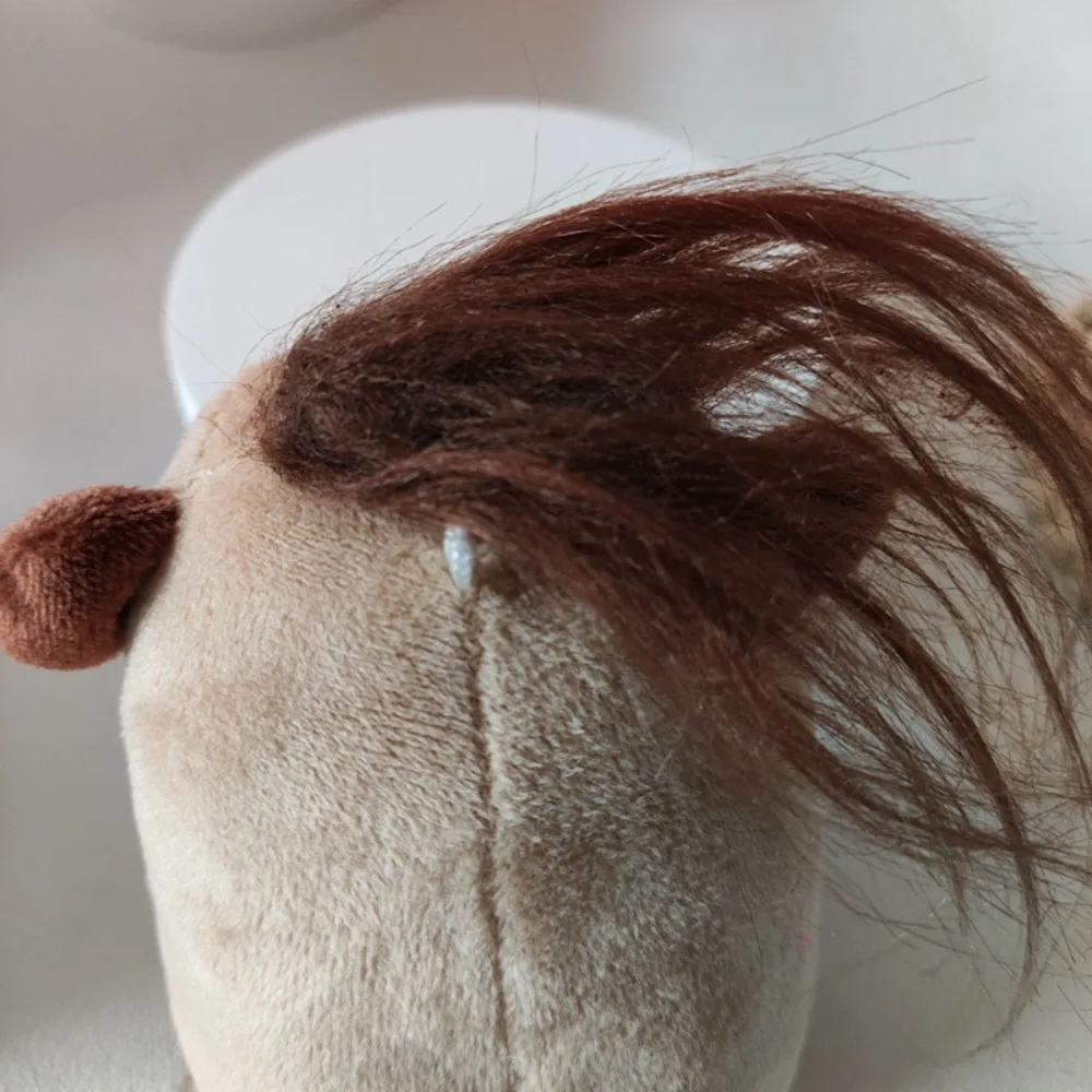 Creative Cute Stuffed Capybara Keychain Long-haired Capybara Doll Pendant Matte Texture Bag Pendant Capybara Worm Doll Pendant