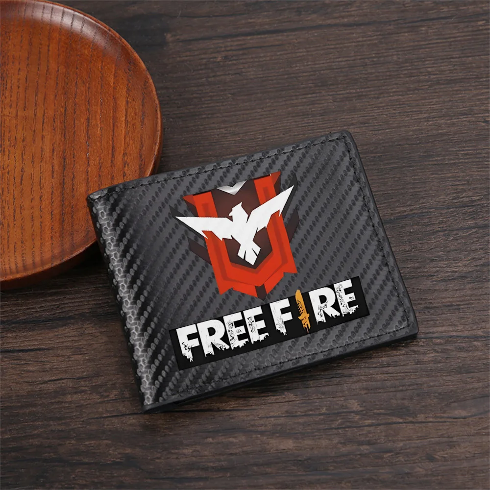White bird shield logo,game title Men's Wallets Simple Business Modern Stylish Printing Design Gifts For Father Boyfriend Christ