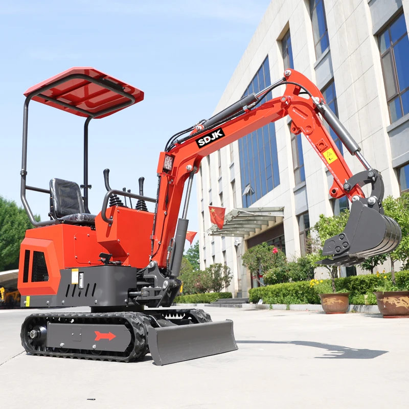 Diesel Engine Mini Excavator Full Hydraulic Digger 1Ton Factory Wholesale CE Approved for Sale Customized