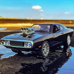 1:24 1970 Dodge Charger R/T Muscle car Fast & Furious Alloy Diecasts & Toy Car Model Sound and light Car Toys For Kids Gift C193