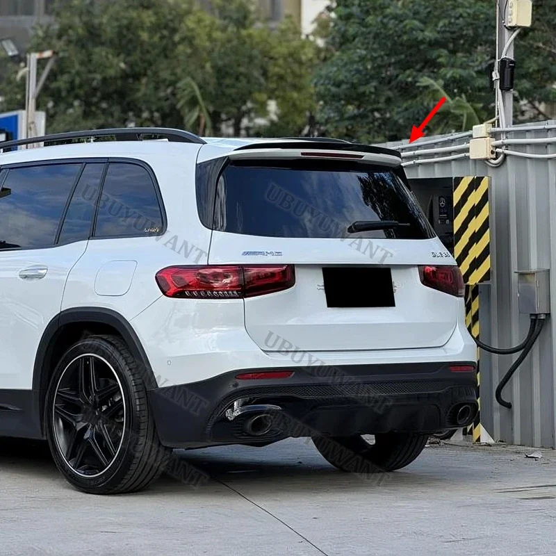 For Benz X247 GLB180 GLB200 GLB35 2019+ Rear Trunk Lip ABS Black Wing Spoiler Car Styling  Original factory Car Accessories