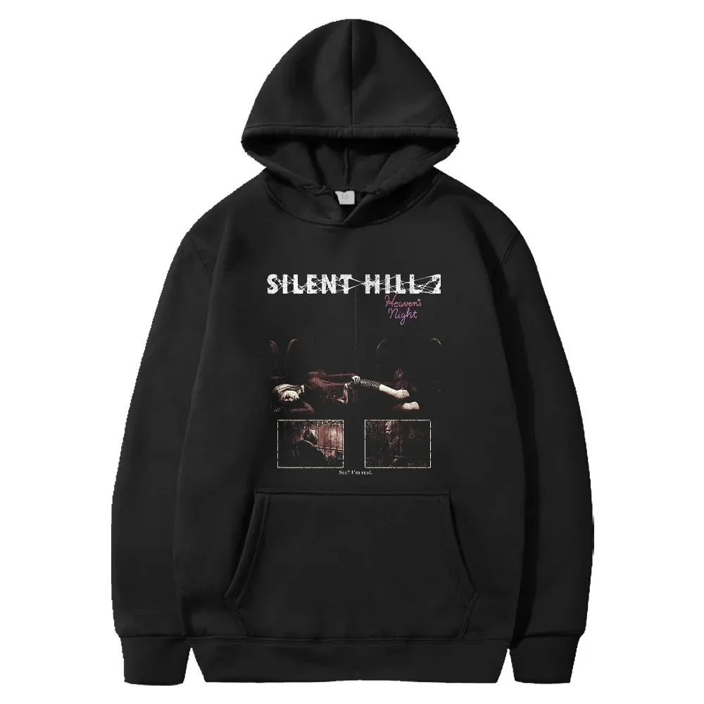 

Толстовка с капюшоном Silent Hill 2 «Ночь Марии», тематическая одежда ужасов для выживания — толстовка с рисунком игровой сцены для ужасов, толстовки с капюшоном для фанатов игр