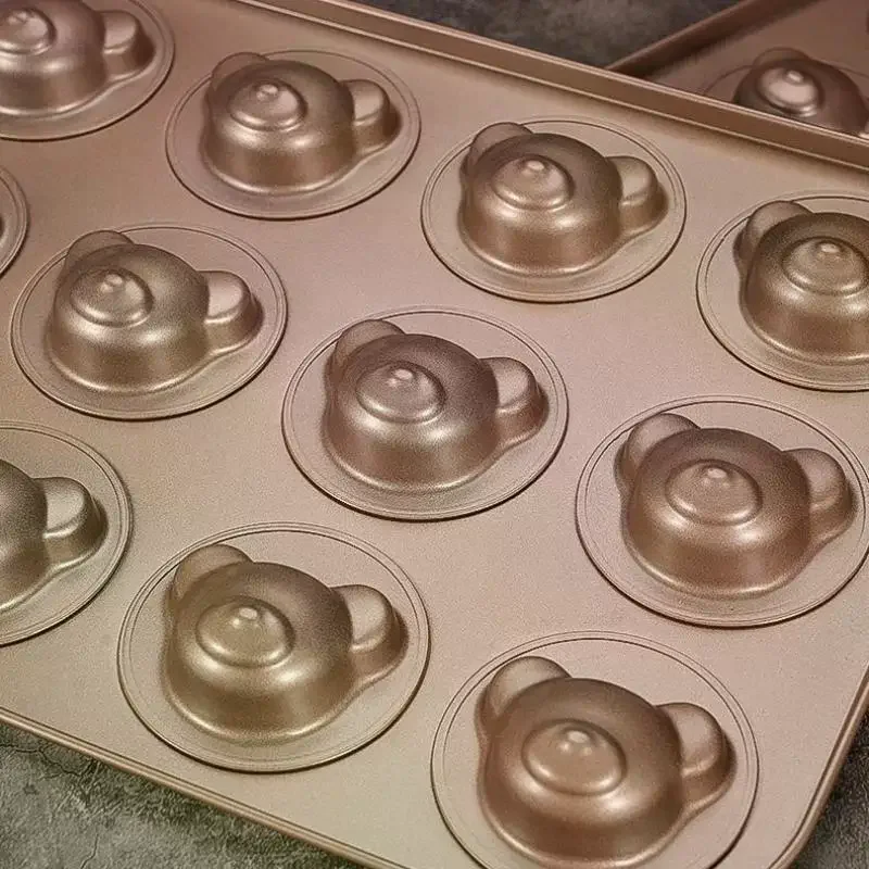 Even Bear Mold Baking Mold Pan Non-stick DIY Cute Candy Cake Mold Tool Decoration Biscuit Candy Mold Baking Accessories 4/6/9/1