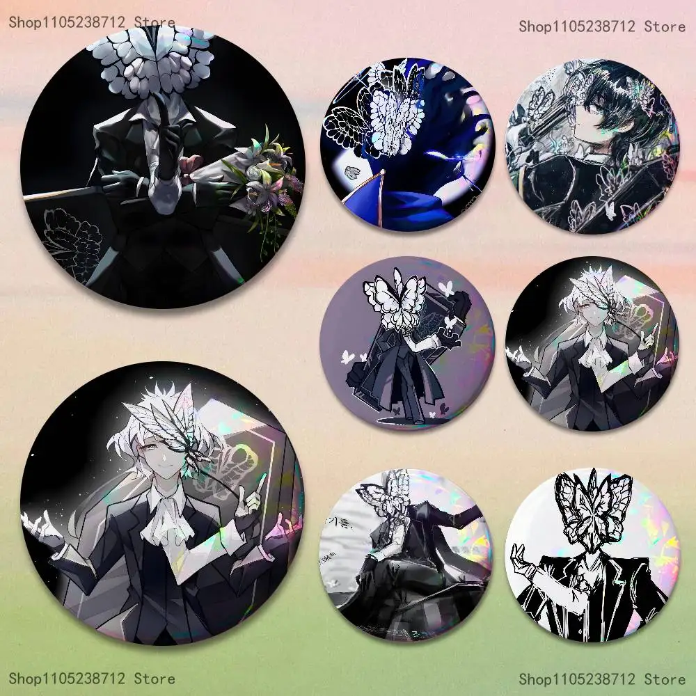 L-Limbus Butterfly Company Anime Cartoon Badge Breastpin for Backpack Clothes Handmade Brooches Gift Accessory