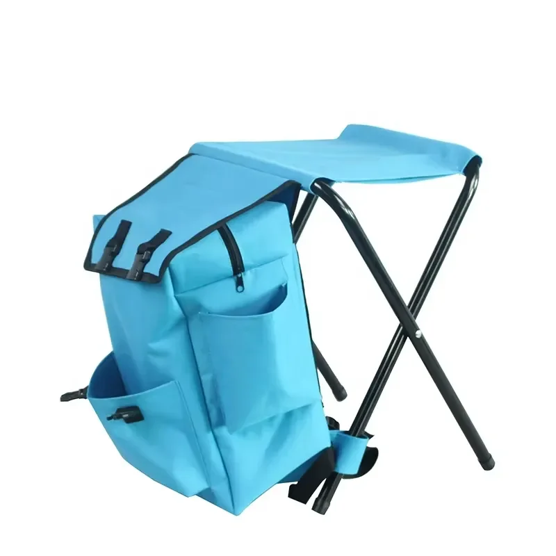 Folding Portable Outdoor Chair with Bag for Mountaineering Fishing Stool Backpack Storage Carry
