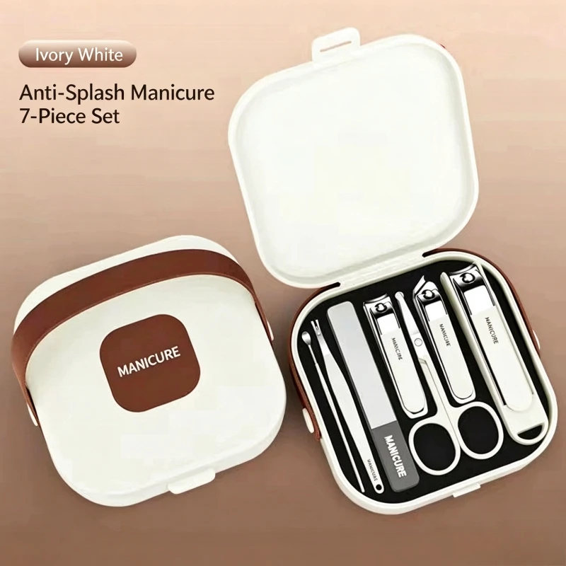 German Anti Splash Nail Clippers Portable Nail Clipper Set High-end Diagonal Nail Clippers Ear Picks Spoons Nail Tools
