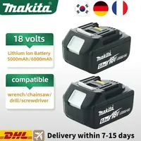 100% original for Makita battery 18V 6Ah/5Ah/3Ah BL1850b BL1860B BL1840B BL1830B BL1850 BL1815 power tool accessories battery