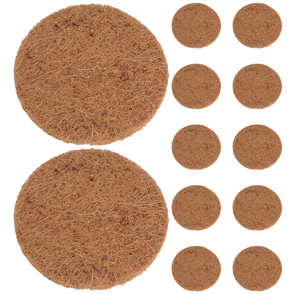 12 Pcs Bird Nest Pigeon with Brown Cushion Coconut Fiber Nesting Pads Mat Eggs Breeding House
