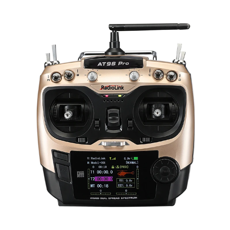Radiolink AT9S Pro Optional DSSS&FHSS/CRSF Protocols Ideal for Flying Virtually any Type of Aircraft Compatible with R12DS, R9DS
