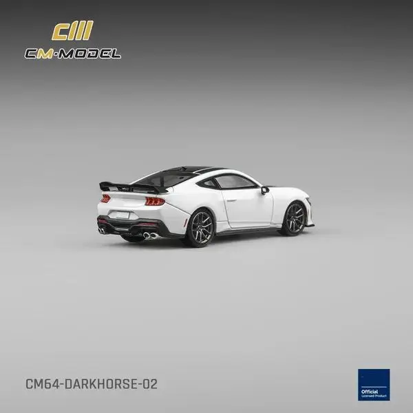Pre-Order CM 1/64 for Mustang MK7 S650 Darkhorse Oxford White CM64-Darkhorse-02 Limited Diecast Model Car Collection view 5