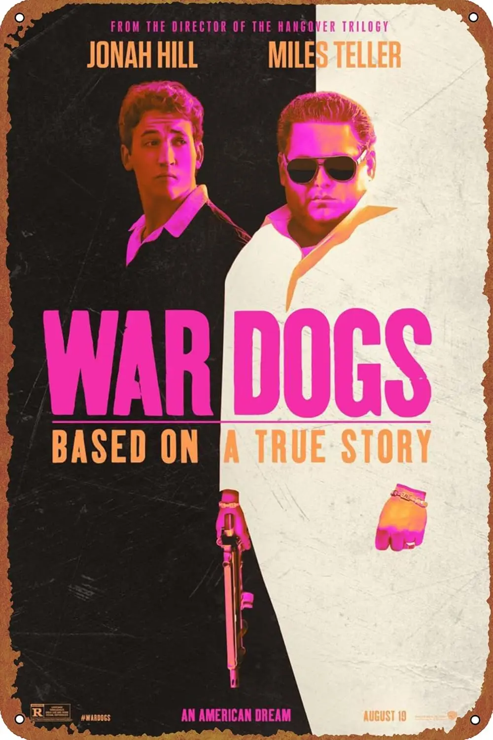 War Dogs Poster Metal Signs Vintage Bar Bathroom Kitchen Man Cave Garden Club Gift 12x8inch