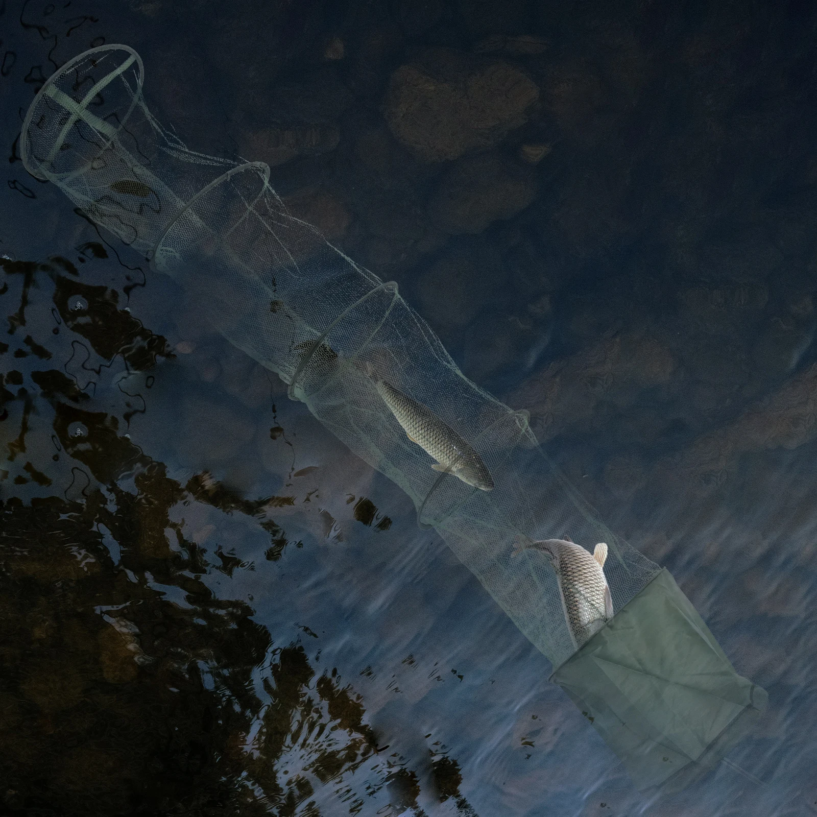 

Anti-fishing Net Collecting Foldable Basket Nets Catching Trap Bag Collapsible Cage
