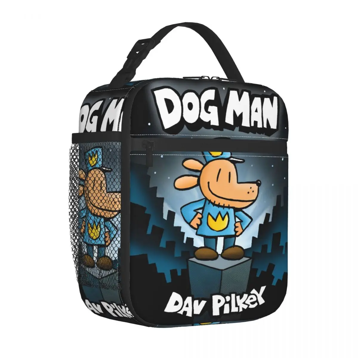 

Аниме собака человек мультфильм изолированная сумка для обеда большая многоразовая сумка-холодильник сумка-тоут ланч-бокс пляжный пикник для девочек и мальчиков