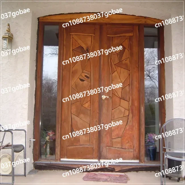 Smart Original Factory Main Entrance External Double Wooden Door