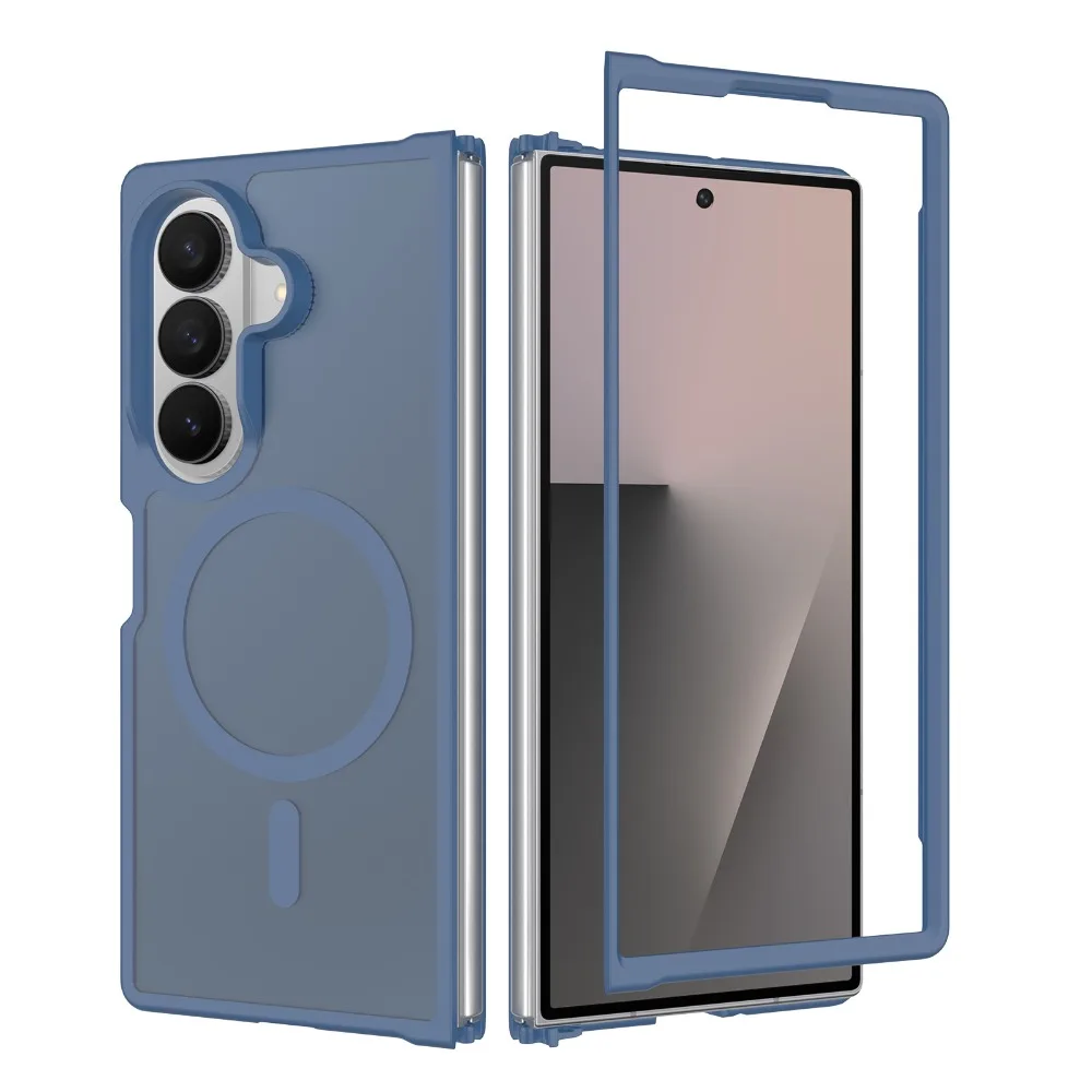 Case For Samsung Galaxy Z Flip7 & Z Fold8 Shockproof Full Cover Soft Shell for Z Fold7 Skin-feel Magnetic Phone Case
