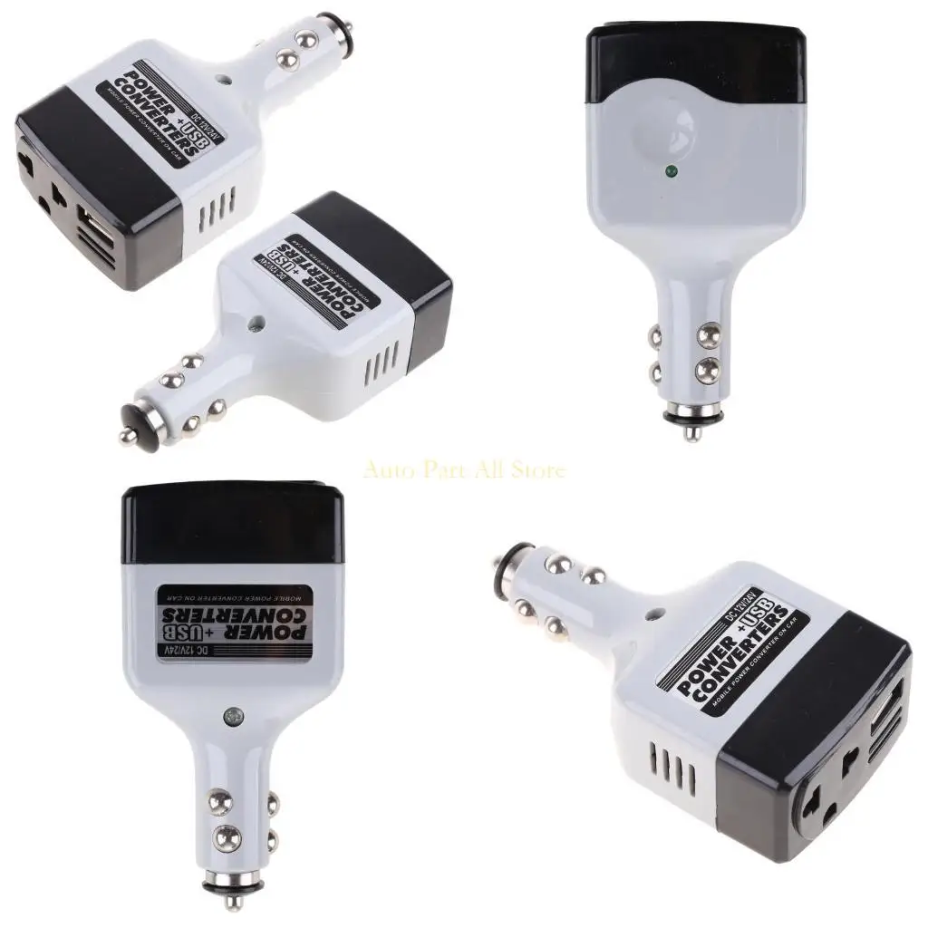 

J0MA New Car Auto Adapter для 12V в AC Converter 220V Power с Power с