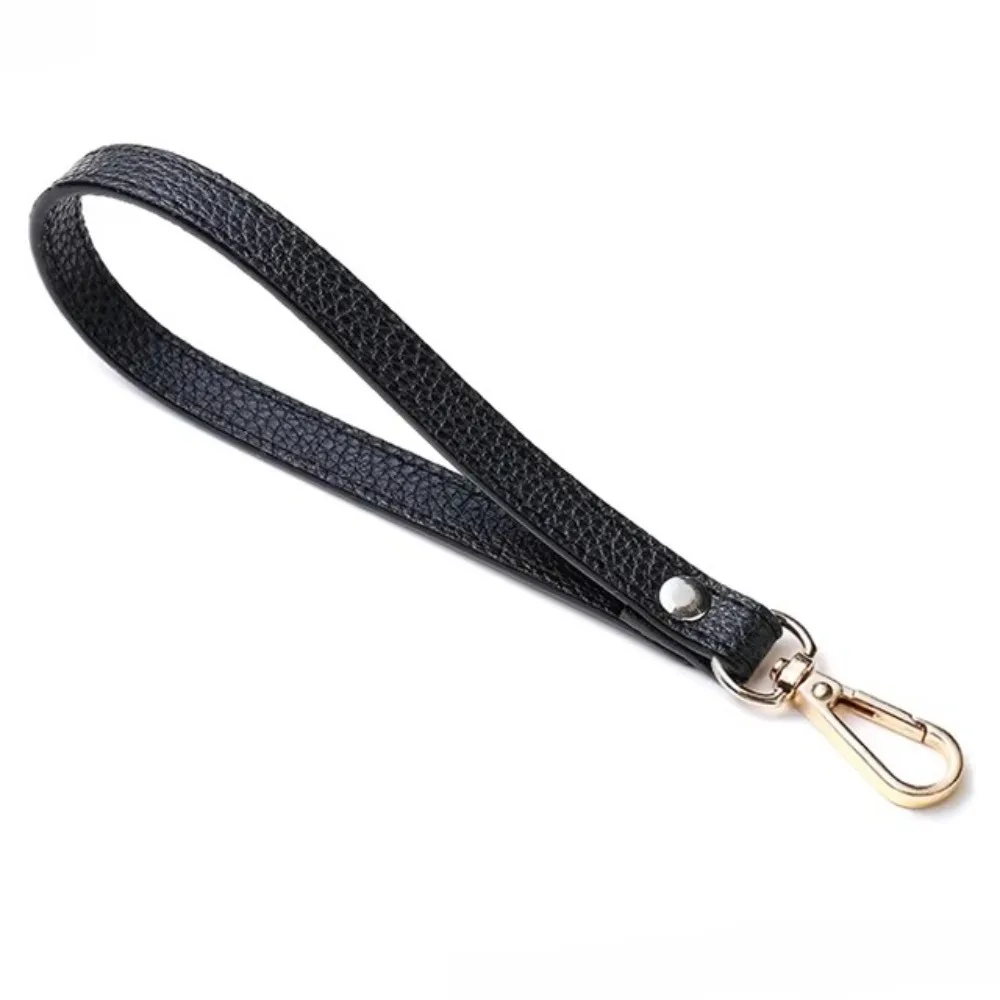 Fashion PU Leather Bag Wrist Strap Solid Color Replacement Bag Strap Handle Soft Wallet Belt Women