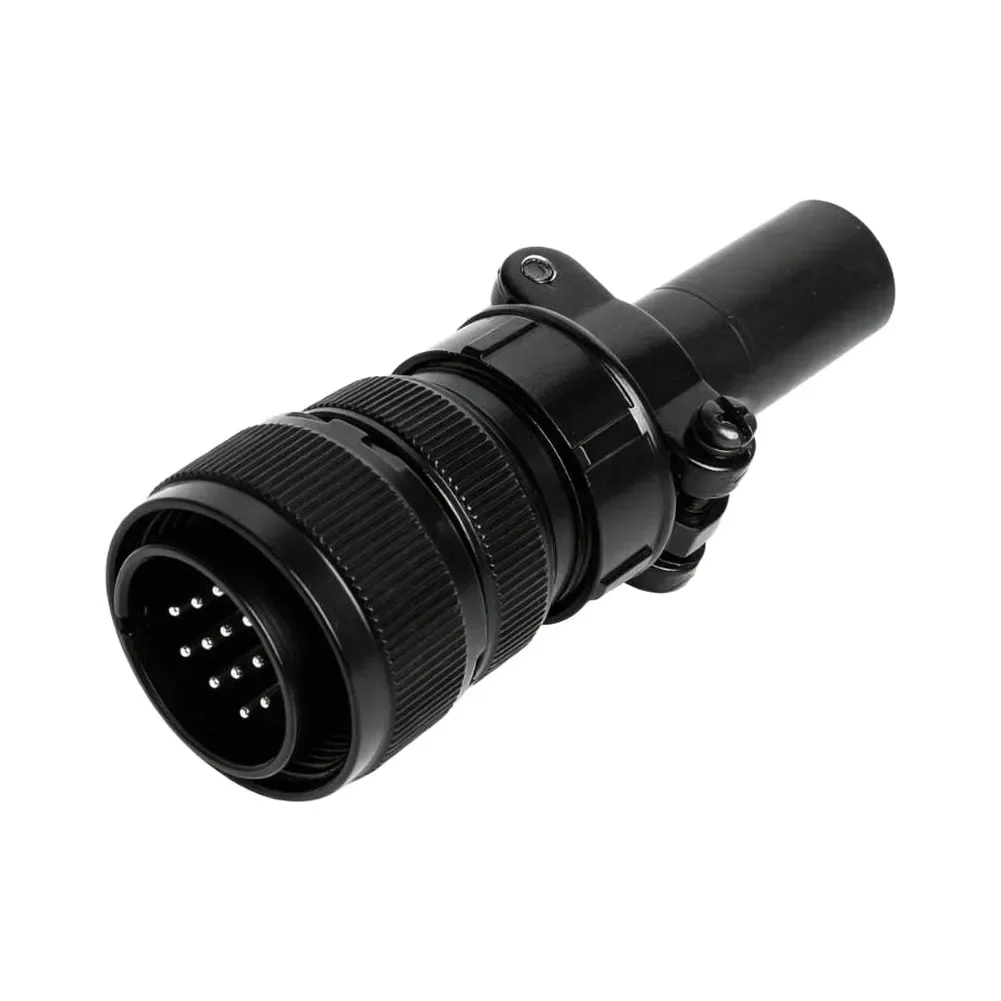 Flame Retardant Nylon 14 Pin Aviation Connector with Secure Dual Layer Knob and Nickel Plated Brass Contacts for Use
