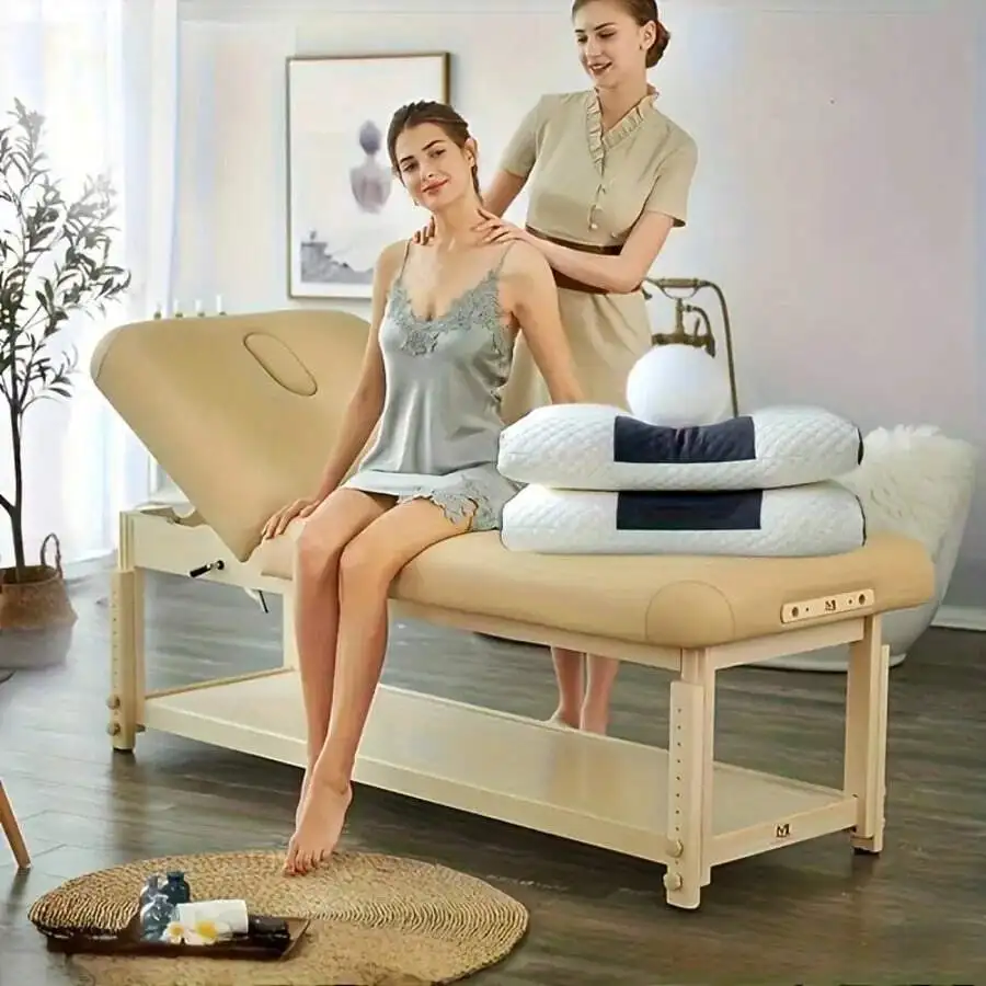 2-Pack Massage Pillow A High-Quality, All-Season Sleep Support Pillow That's Machine Washable, Breathable, Soft, And Comfortable