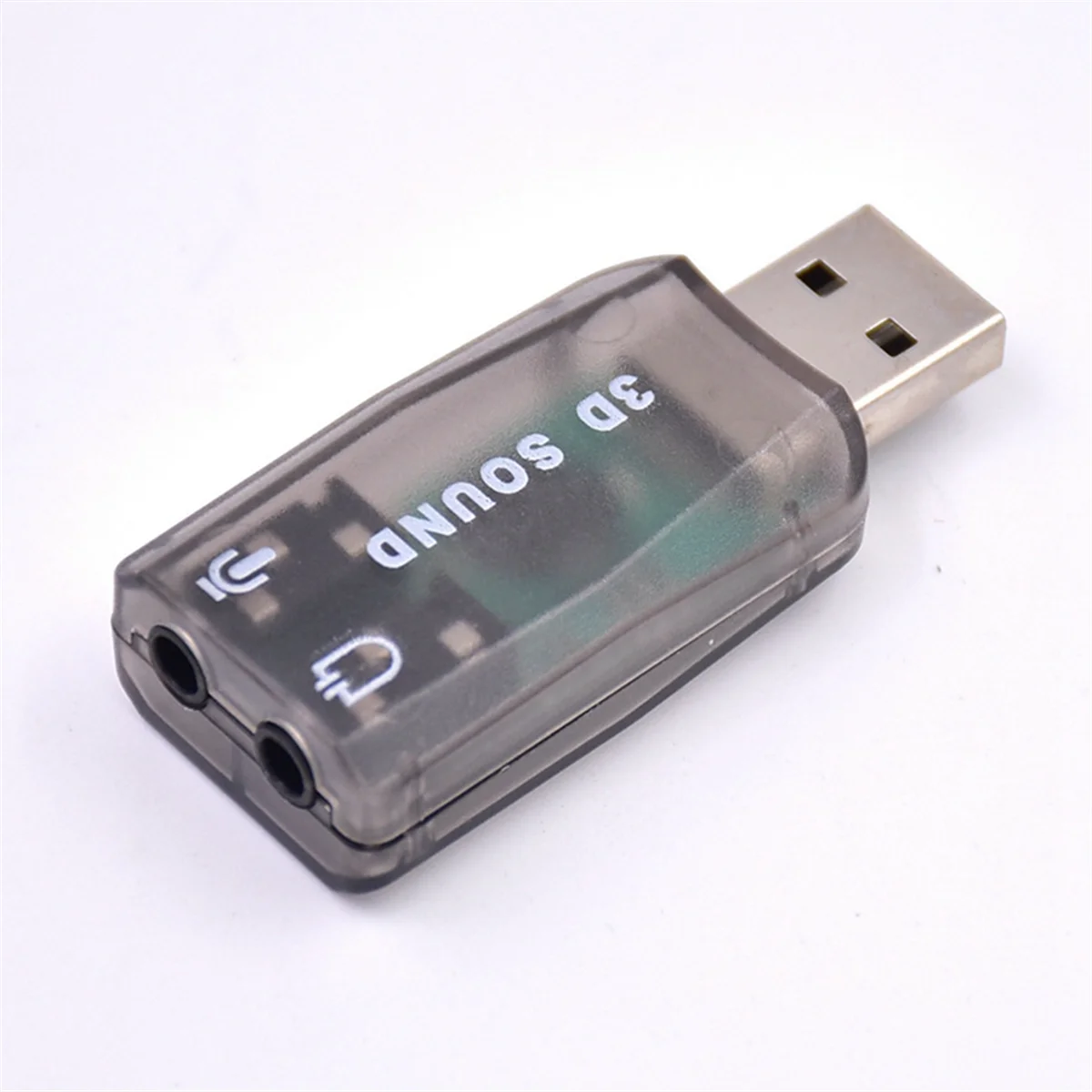 USB Sound Card External Sound Card USB to 3.5Mm Stereo Audio Adapter for Win 7 8 Android Speaker Laptop Headset