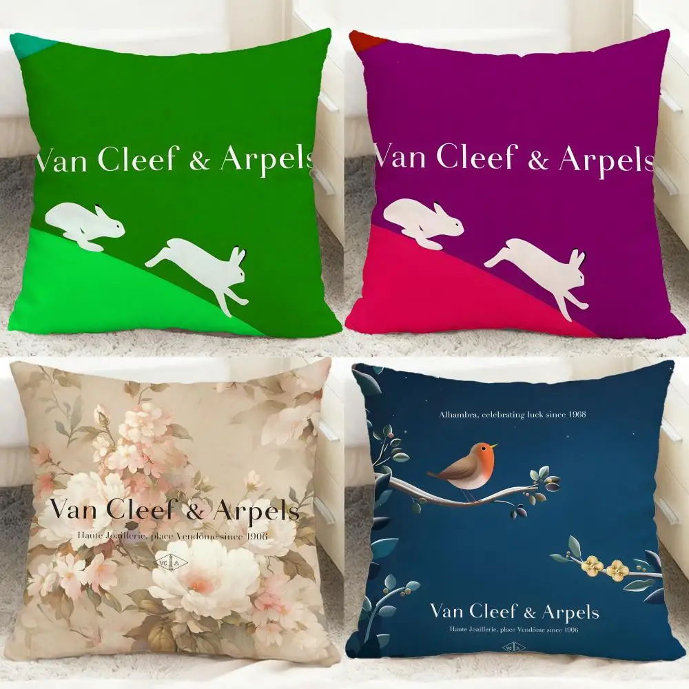 

Роскошный бренд Van Cleef & Arpels, чехол для подушки, удобная двусторонняя наволочка, идеально подходит для автомобильного дивана, спальни и Beyond