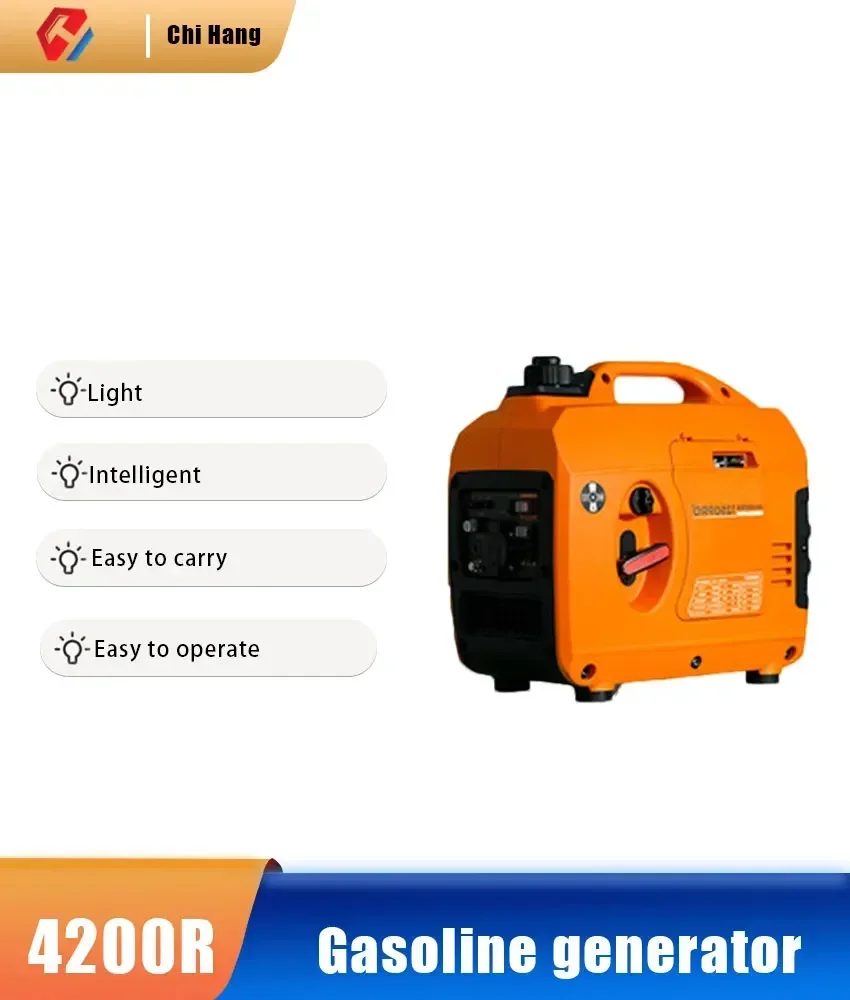 Gasoline Generator 4-stroke Environmental Friendly Gasoline Generator 1000W220VAC Good for Household Self-driving Tour Camping