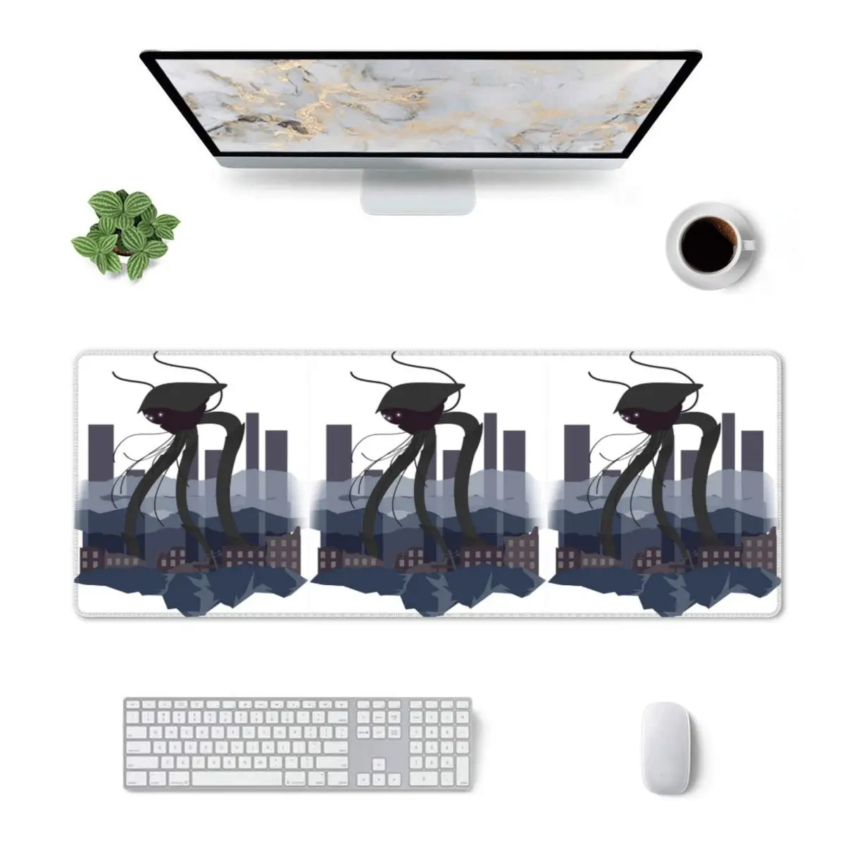 Large Mouse Pad War Of The Worlds Martian Tripod Gamer PC Laptop Mats Keyboard Carpet Computer Gaming Office Desk Mat