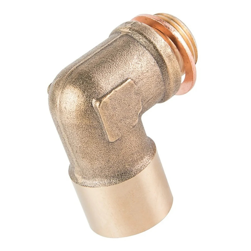 

For Car Exhaust Sensor Adapter Brass M18x1 5 Thread with 90 Degree Elbow Fitting for Secure and Sensor Installation
