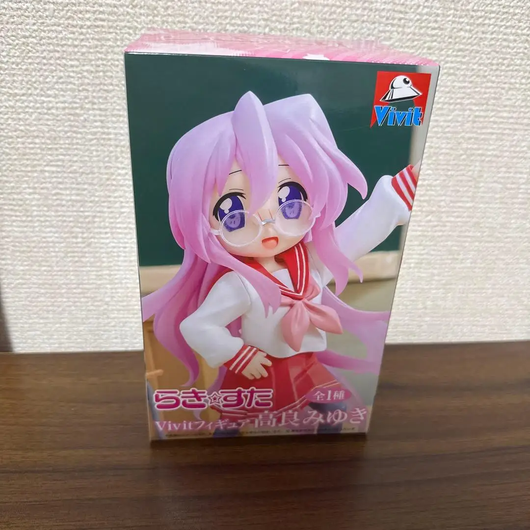 Original Vivit Lucky Star Anime Takara Miyuki PVC Actionfiguren Lucky Star Figurine Modellspielzeug
