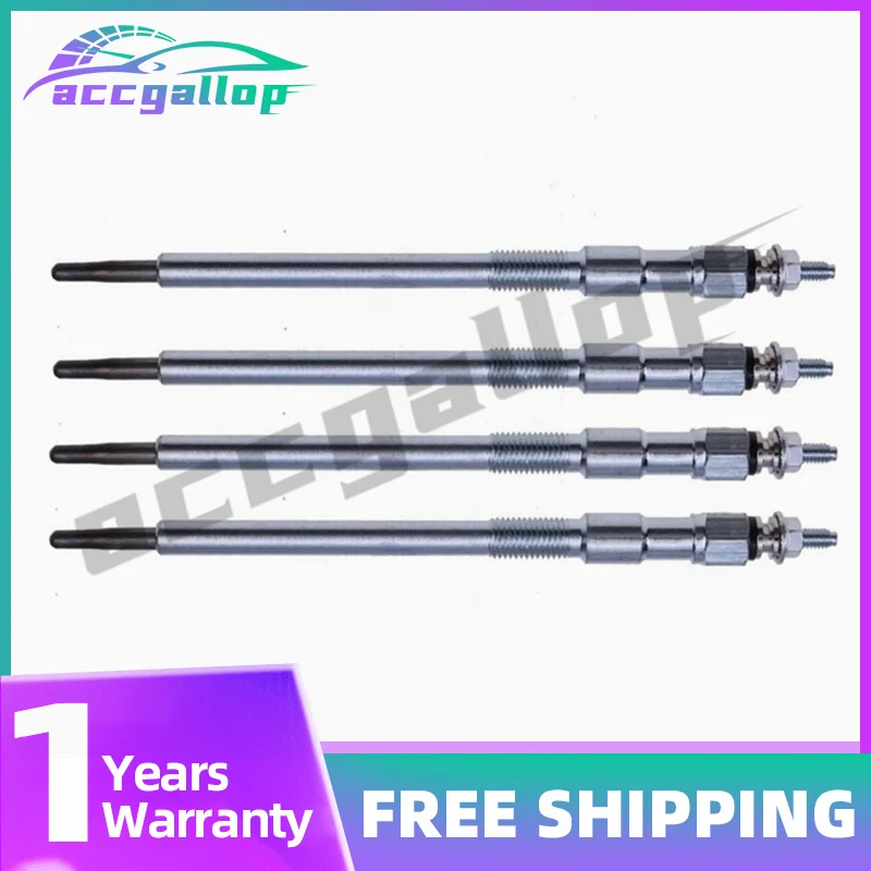 

4 pcs Glow Plug 1J700-65512 1J700-65510 for Bobcat Loader Kubota V2607-DI Engine