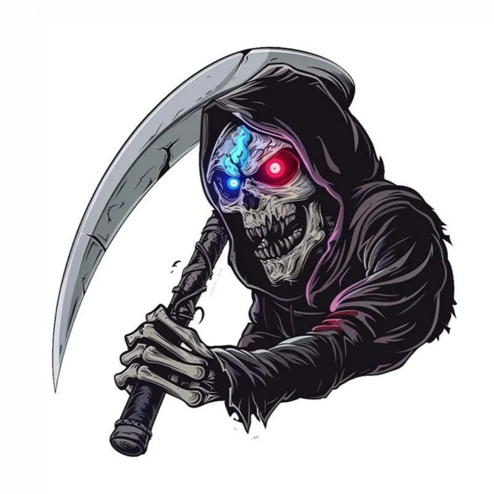 

1PCS Creative Skeleton Car Stickers Motorcycle Electric Car Stickers Personalized Decoration Scratch Covering Treatment Stickers
