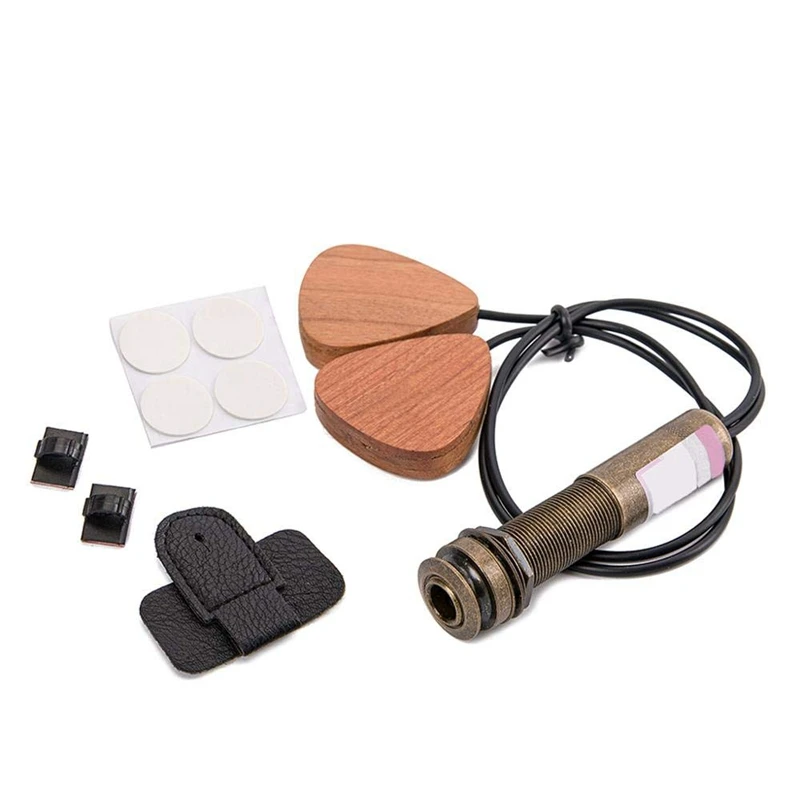 Classical Folk Acoustic Guitar Playing Board Pickup Free Hole Ukulele Box Drum Universal Perfect Sound Quality